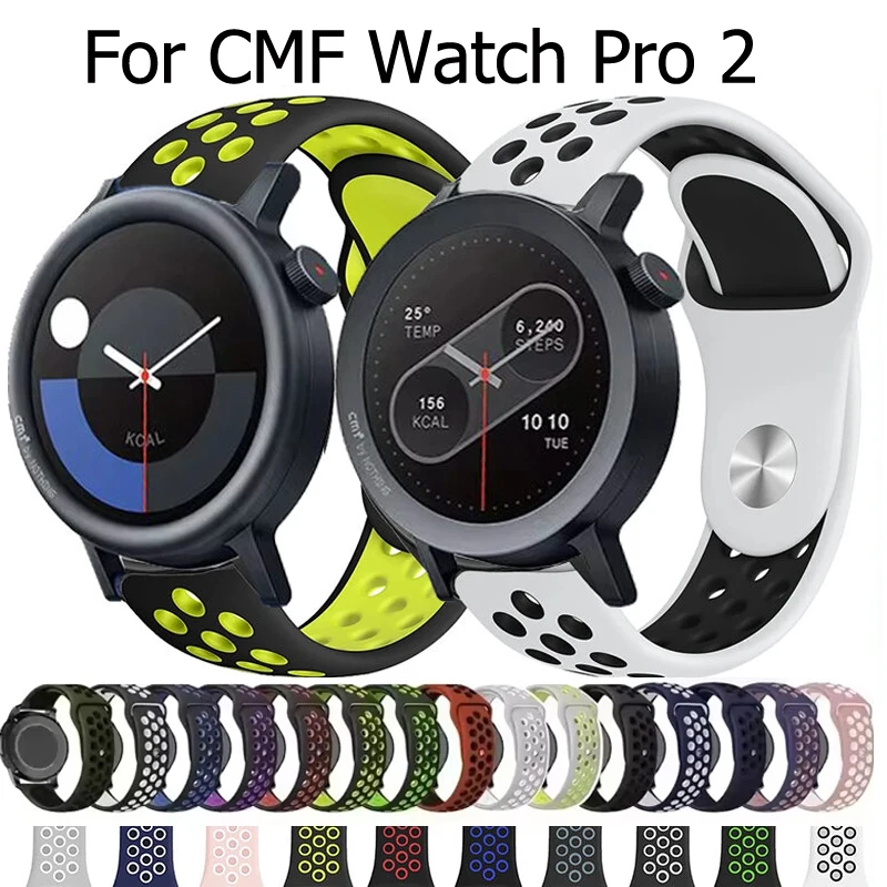 22mm Bunte Band Für CMF Uhr Pro 2 Strap Sport Silikon Armband Armband Armband Für CMF Uhr Pro SmartWatch armband Image