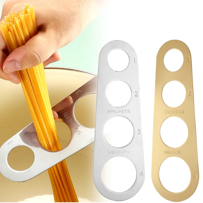 Edelstahl Spaghetti Messgerät Pasta Nudel Messen Kochen Küche Kuchen Lineal Tapeline Kostenlose Messung Küche Werkzeuge Gadgets