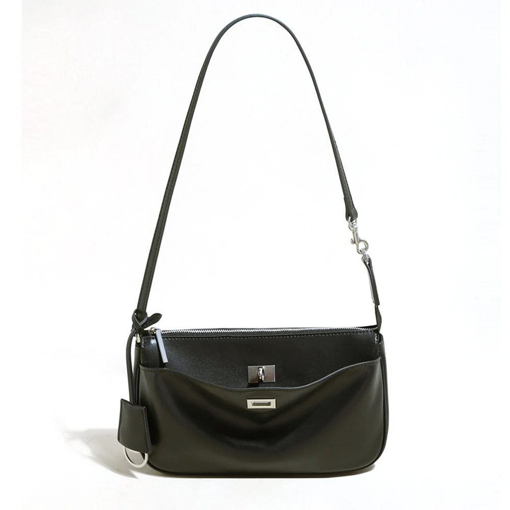 Top Qualität Rodeo Frauen Taschen Split Leder Schwarz Rindsleder Frauen Totes Gold Schnalle Frauen Schulter Taschen Mode Frauen Handtaschen Image