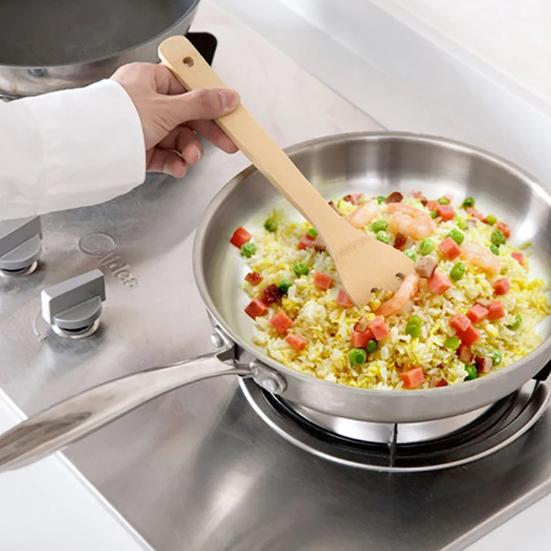 Bambus Antihaft-Bratpfanne Spatel Reis löffel Spatel Hoch temperatur beständiges Koch werkzeug Haushalts waren Image