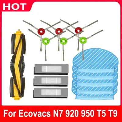 Hauptseite bürste Hepa Filter Mop Lappen Stoff abdeckung Zubehör für Ecovacs Deboot Ozmo N7 920 950 Image