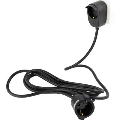 REV - 0016130514 Strom Verlängerungskabel Schwarz 3.00 m H05VV-F 3G 1,5 mm² Image
