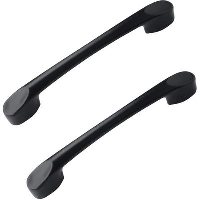 1 Paar schwarzer Küchenschrankgriff, Möbelgriff, Schubladengriff, Küchenschrankgriff, Möbelgriff, Image
