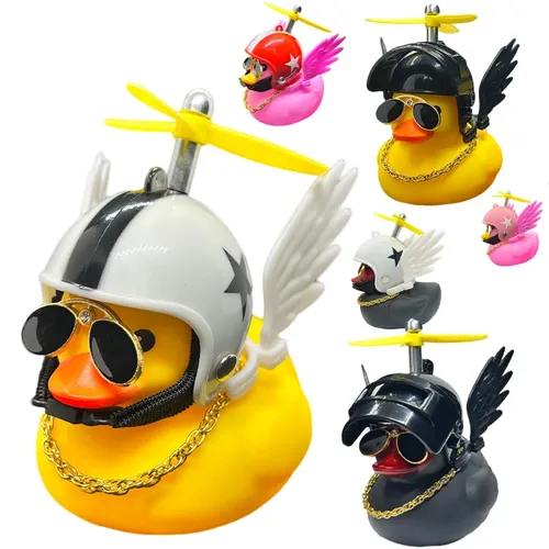 Canard en caoutchouc jouet voiture ornements tableau de bord de voiture canard jaune ornements avec