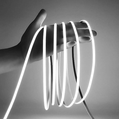 24V COB LED Lichtband 4-10m ultra schmal 5mm 3000K 4000K 6000K LED Band CRI90 kein dunkler Bereich dimmbar flexibel und zuschneidbar LED Band geeignet für Innen Hotel Heimdekoration Image