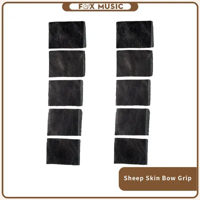 10PCS 3.5x2.5cm Violin Bow Leather Skin Replacement For Making Part &Accessories New