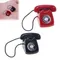 Mini Telephone Model Miniature Retro Alloy Landline Telephone for Doll Houses Decor Bedroom Phone