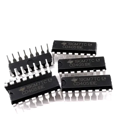 (10pcs) CD4051BE DIP-16 CD4051 DIP16 4050BE DIP CMOS Analog Multiplexers/Demultiplexers with Logic