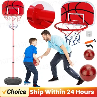 Adjustable Basketball Hoop 150CM Stand Rack for Kids Baby Mini Basketball Hoop Ball Sport Backboard