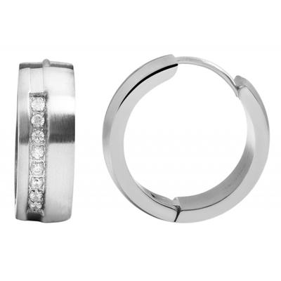 Paar Creolen ADELIA´S, silber, Ohrringe, Damen, Damen, Edelstahl Image