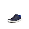 Sneaker ECCO "ECCO Soft 7 M", Herren, Gr. 45, blau (blau, royalblau), Leder, sportlich, Schuhe, Freizeitschuh, Halbschuh, Schnürschuh mit heller Laufsohle