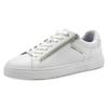 Plateausneaker MARCO TOZZI, Herren, Gr. 44, weiß, Lederimitat, unifarben, sportlich, Schuhe, Freizeitschuh, Halbschuh, Schnürschuh mit Perforierung