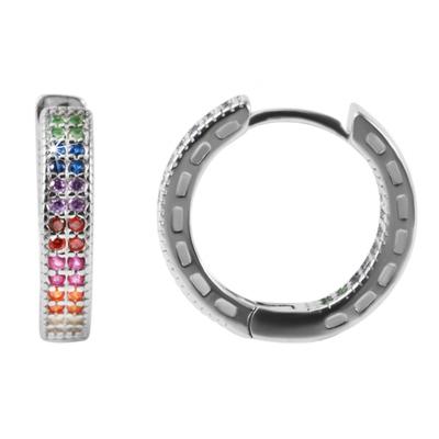 Paar Creolen ADELIA´S, silber, Ohrringe, Damen, Damen, Silber 925 (Sterlingsilber) Image