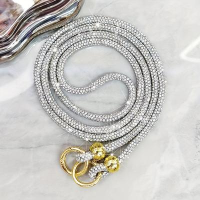 TEMU Luxury Rhinestone Mobile Phone Lanyard Long Crossbody Mobile Phone Hanging Be Shoulder Backpack Pendant Bag Ornament Strap Mobile Phone Rope Image