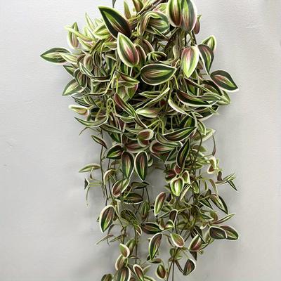 TEMU Elegant Eyebrow Leaf - Wedding & Engagement Decor, No Battery Needed, Home Accent, Green Plant, Wall Hanging, Door Head Decoration, Simulation Image