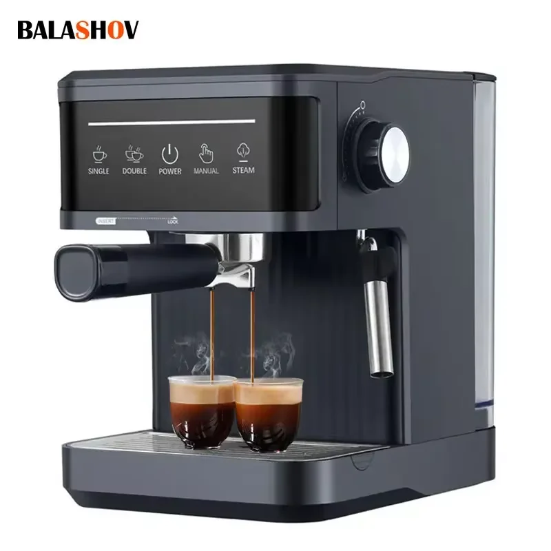 Elektrische Espressomaschine, professionelle italienische Espressomaschine, halbitalienische Cappuccino-Milchaufschäumer, Kaffeemaschinen, 20 Bar
