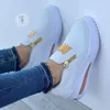 Neue Frauen Casual Turnschuhe M Gedruckt Seite Zipper Plattform Plus Größe Vulkanisierte Schuhe