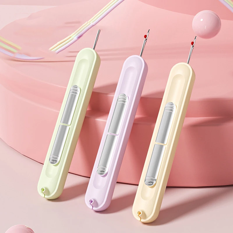 Einfädelnadel-Einfädler für ältere Menschen, Handnähen, Spezialwerkzeuge für den Heimgebrauch, multifunktionaler Pick-Fadenentferner Image