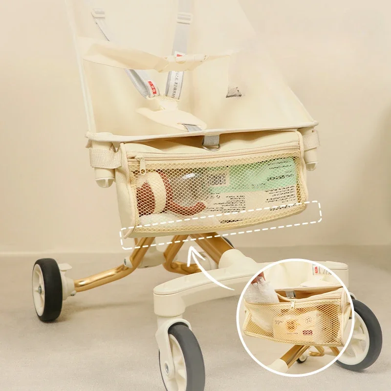Neue Kinderwagen Korb Neugeborenen Kinderwagen hängen Korb Kinderwagen Boden Korb tragbare Organizer Tasche Kinderwagen Zubehör Image