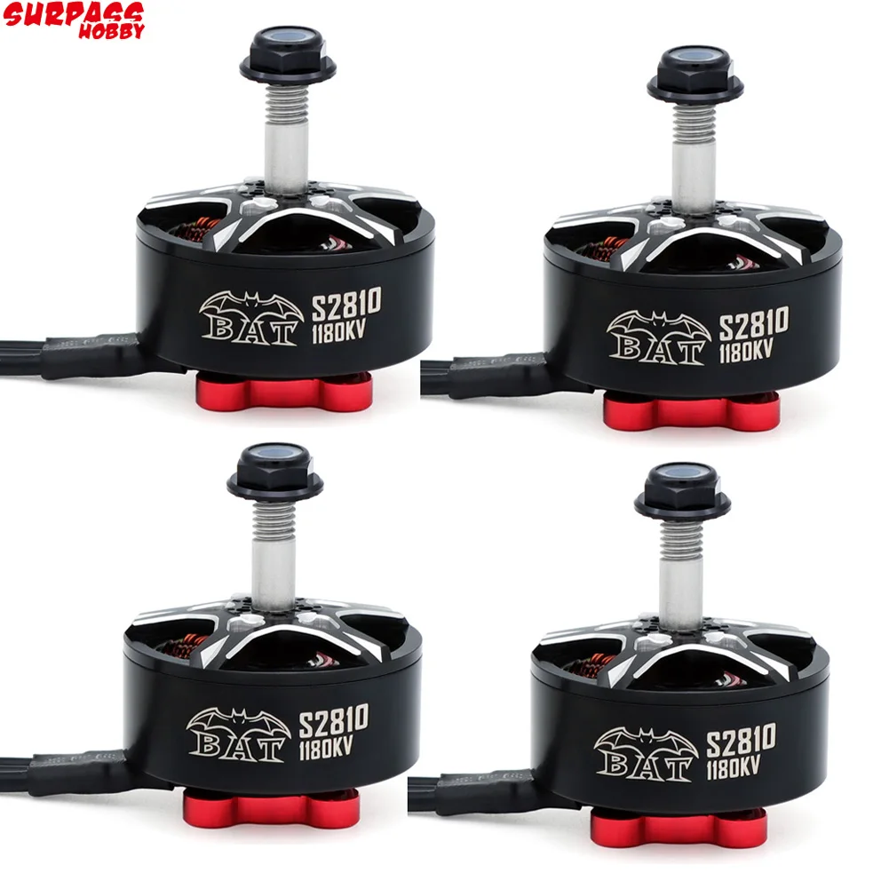 4 stücke übertreffen Hobby Fledermaus s2810 2810 980kv 1180kv 4-6s bürstenlose Motor legierung Welle passen 5-6 Zoll Propeller für RC fpv Renn drohne