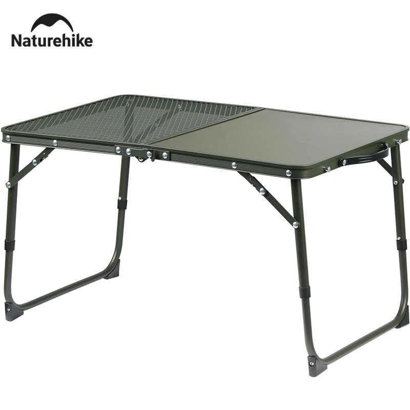 Naturehike MDF-Campingtisch, ultraleichter klappbarer Schreibtischtisch, höhenverstellbar, faltbar, kleiner Tisch für den Außenbereich, Kaffee-Picknicktische Image