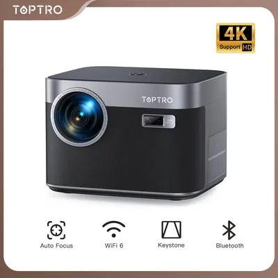 TOPTRO Projektor 4K Android 9.0 26000 Lumen nativer 1080P WiFi6 Bluetooth-Projektor Image