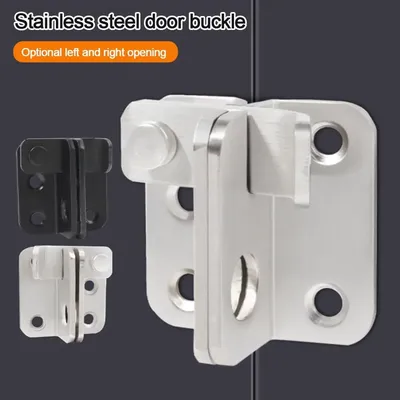 Stainless Steel Sliding Door Lock Bolts Anti-theft Catch Lock Sliding Bolts Lock Padlock Clasp Gate Safety Lock Home Hardware