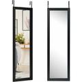 Relax4life - Specchio Sospeso Rettangolare, Specchio da Appendere alla Porta o alla Parete,