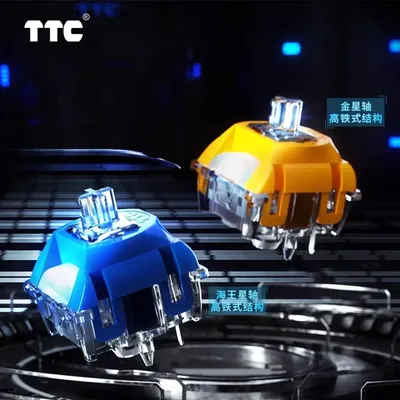 TTC Neptune Venus Switches 5Pin Linear Switch Long Track Super Smooth Stabilize Mechanical Keyboard