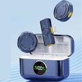 nuovo q81 microfono a clip wireless da bavero da uno a due con custodia di ricarica douyin trasmissione in diretta riduzione intelligente del rumore wireless mini