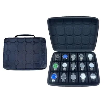 Watch Storage Box Watch Collection Box with 15 Slots Watch Display Case Watch Organizers Suitable