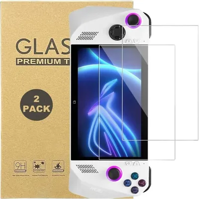 2PCS Tempered Glass Handheld Console Protective Film for ROG Ally X Screen Protector Curved Edge