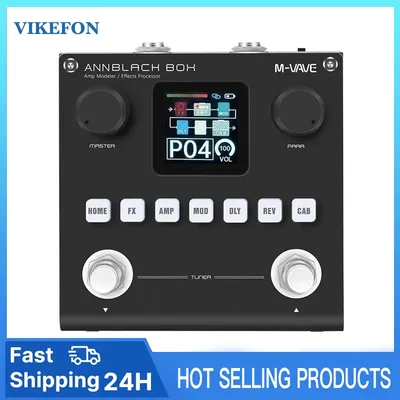 2025 M-VAVE Blackbox Guitar / Bass AMP Modeler Multi Effects Processor Rechargeable for Electric