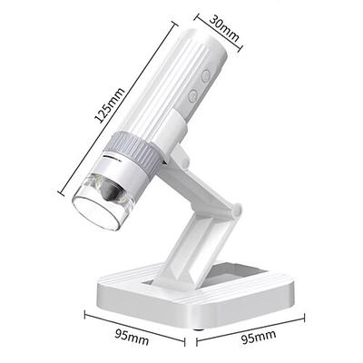 Microscopio digitale 1000x con fotocamera 2in1 usb wifi microscopio elettronico portatile 8 led lente di ingrandimento per test cutanei riparazione cellulare