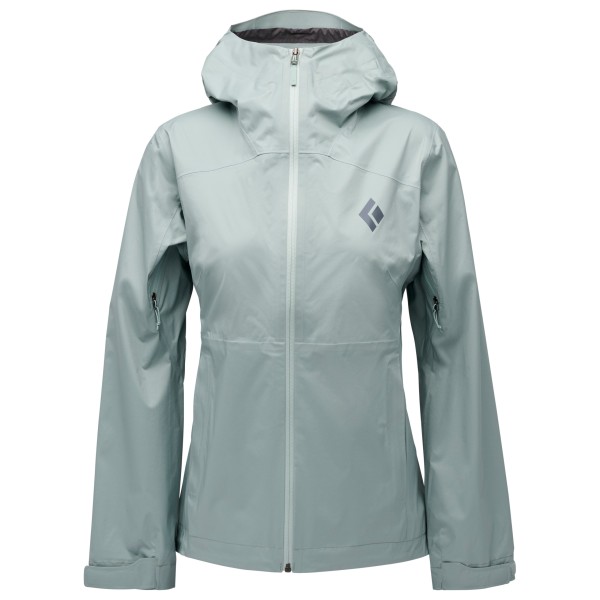 Black Diamond - Women's Fineline Stretch Shell - Regenjacke Gr S grau/türkis