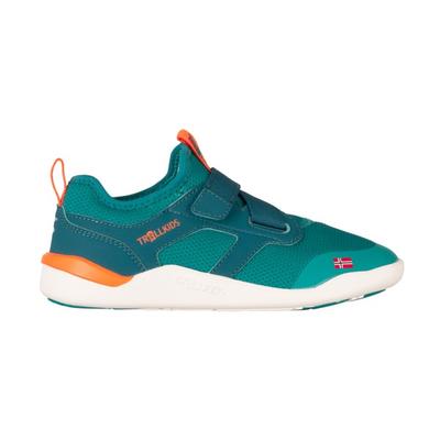 Trollkids - Kid's Bergen Hiker - Barfußschuhe 37 | EU 37 grün/ sahara sunset Image