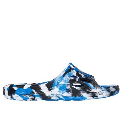 Skechers Boy's Foamies: Thermo-Slide Sandals | Size 13.0 | Black/Blue | Synthetic | Machine Washable