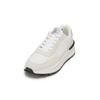 Sneaker MARC O'POLO "aus Leder-Polyester-Mix", Herren, Gr. 42, weiß (sanftes weiß), Obermaterial: 68% Leder (Rind), 32% Polyester, unifarben, Schuhe