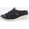 Pantolette JOMOS, Damen, Gr. 41, blau (marine), Glattleder, Veloursleder, sportlich, Schuhe Clog