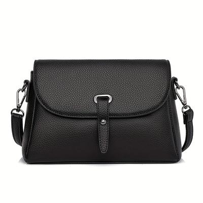 TEMU Genuine Leather Crossbody Bag For Women, Versatile Small Shoulder Bag. Image