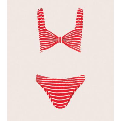 Bonnie Bikini Stripe - Red - Hunza G Beachwear