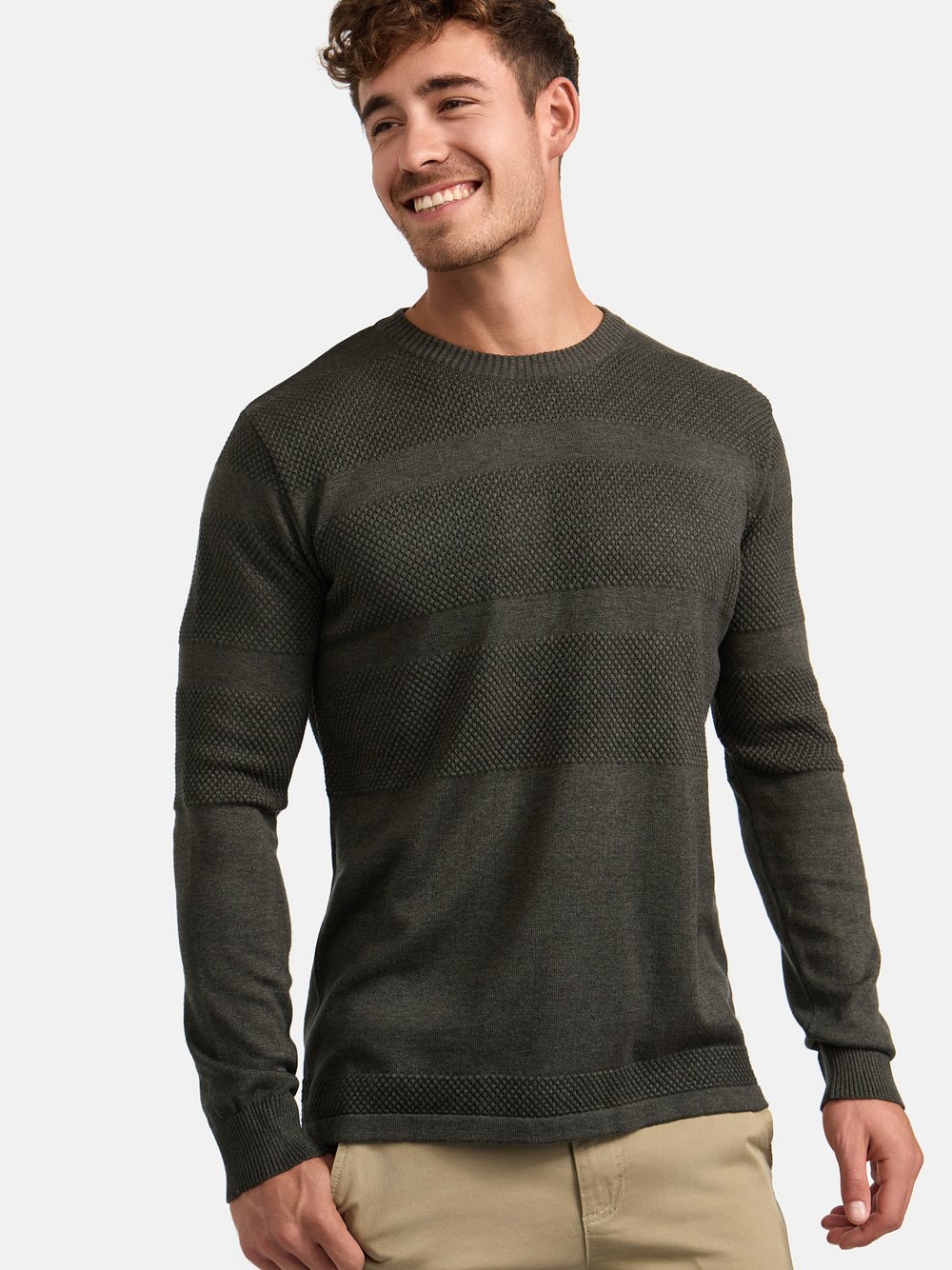 Kronstadt Strickpullover Herren khaki, XXXL Image