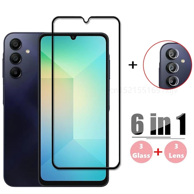 For Samsung Galaxy A16 Full Cover Tempered Glass Samsung Galaxy A16 Screen Protector 9H Protective Lens Film Samsung Galaxy A16