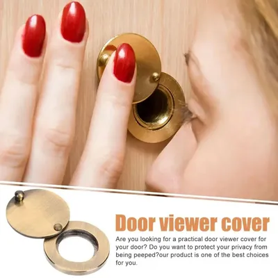 Safety Door Viewer Fixed Door Viewer Cover Privacy Peephole Lid Rotating Privacy Cover Door Viewer