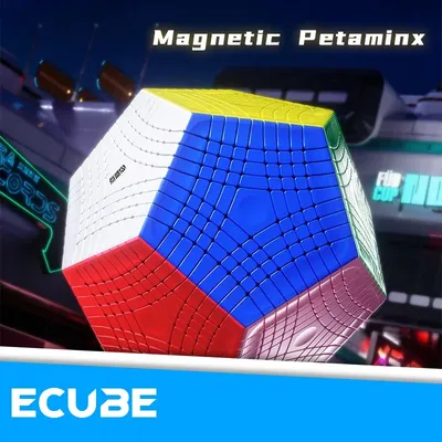 [ECube] DianSheng Galaxy Petaminx 9x9 Megaminx 9x9x9 Magnetischer Zauberwürfel Stickerless Dodekaeder Beruf Geschwindigkeitspuzzle Image