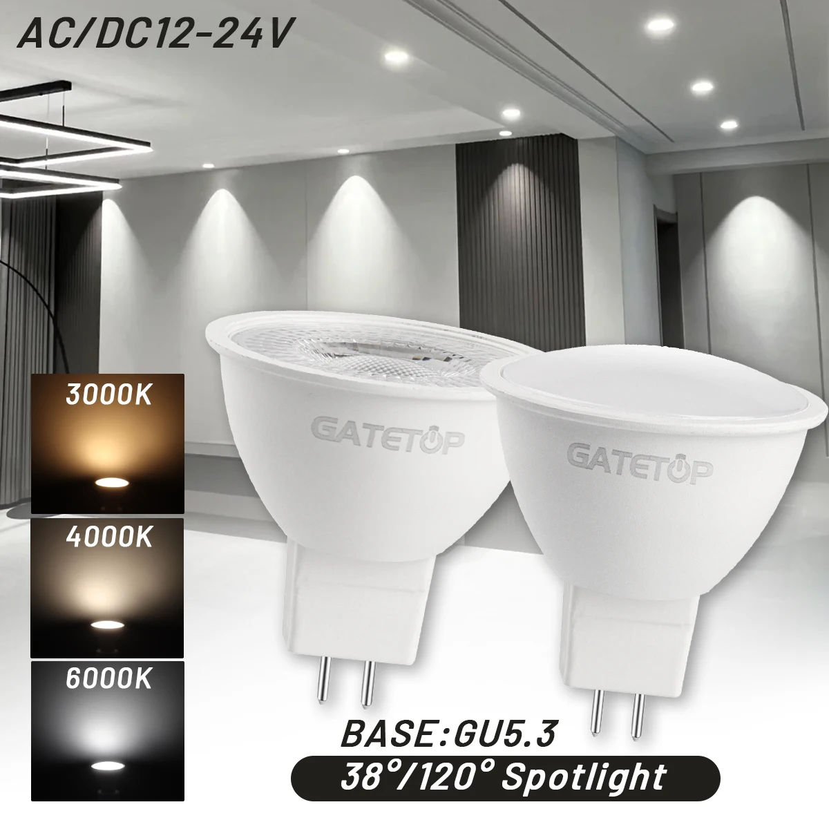 10 Stück LED-Spotlicht AC DC 12 V 24 V MR16 Glühbirne GU5.3 7 W warmes Licht kaltes Licht 700 lm Bombillas ersetzen 50 W Halogenlampe Wohnzimmer