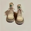 Damen-Stiefeletten, elegant, mit mittleren Absätzen, Winter 2024, weibliche kurze Schuhe, runde Zehen, Booties, bequemer Trend, Designer-Luxus