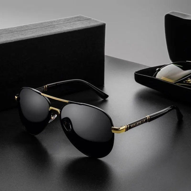 Modische photochrome Ray-Übergangs-Retro-Automatikbrille, klassische Sonnenbrille, Anti-Strahlungs-Brille für Damen/Herren Image