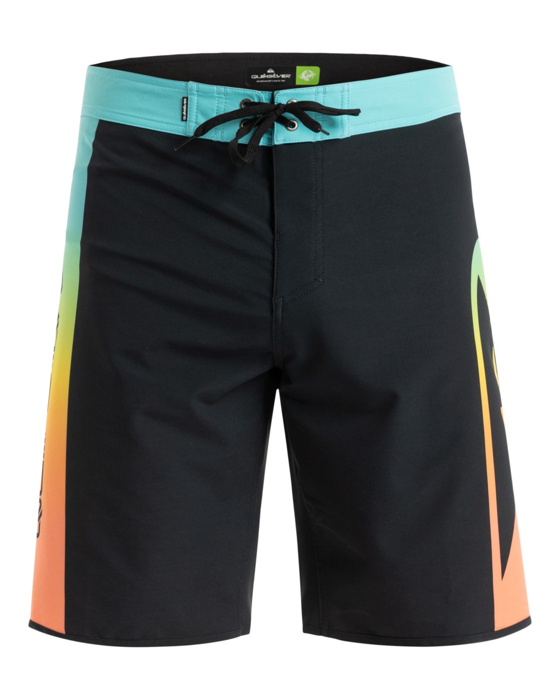 Boardshorts QUIKSILVER "Surfsilk Holmes 20", Herren, Gr. 38(XXL), schwarz holmes, 88% Polyester, 12% Elasthan, Hosen Image