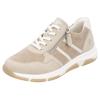 Keilsneaker REMONTE, Damen, Gr. 37, beige (hellbeige, creme), Lederimitat, Textil, sportlich, Schuhe, Freizeitschuh, Halbschuh, Schnürschuh in veganer Verarbeitung